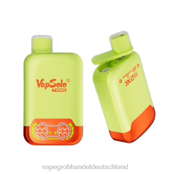Vape Großhandel 12000 - Vapsolo TWINS Einweg-Vapor Wassermeloneneis und gemischte Beeren H0B88128