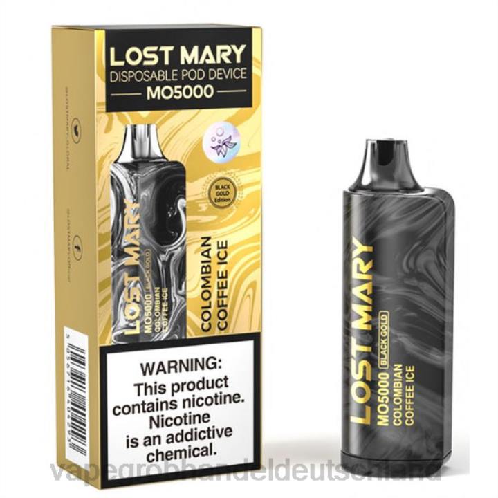 vape großhandel berlin | LLL2344 kolumbianisches Kaffeeeis LOST MARY MO5000 Schwarzgold 10ml