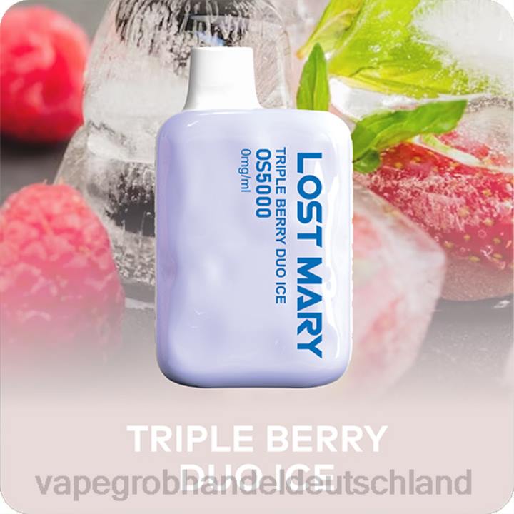 dreifaches beeren-duo-eis