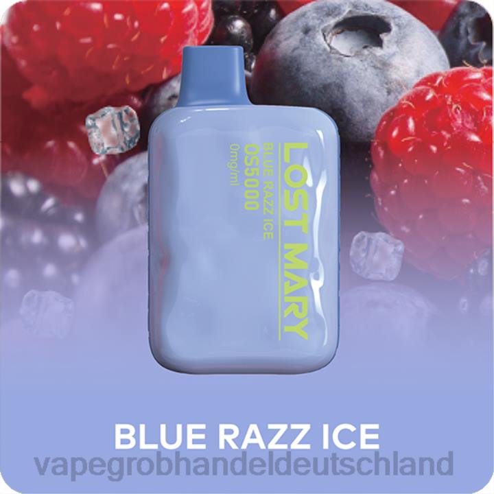 blaues razz-eis