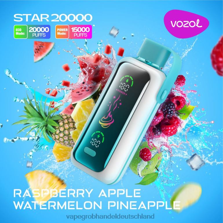 Himbeere, Apfel, Wassermelone, Ananas