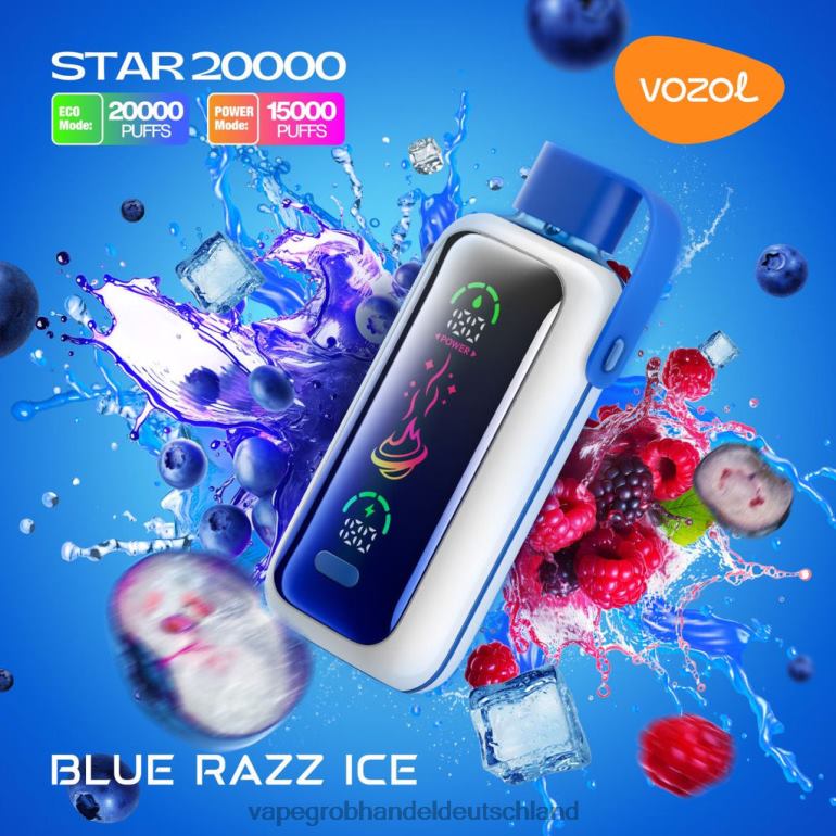 blaues razz-eis