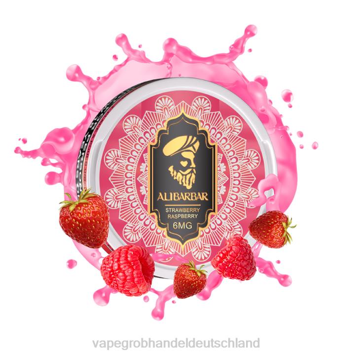 vape großhandel köln | LLL255 Erdbeer-Himbeere ALIBARBAR Nikotinbeutel