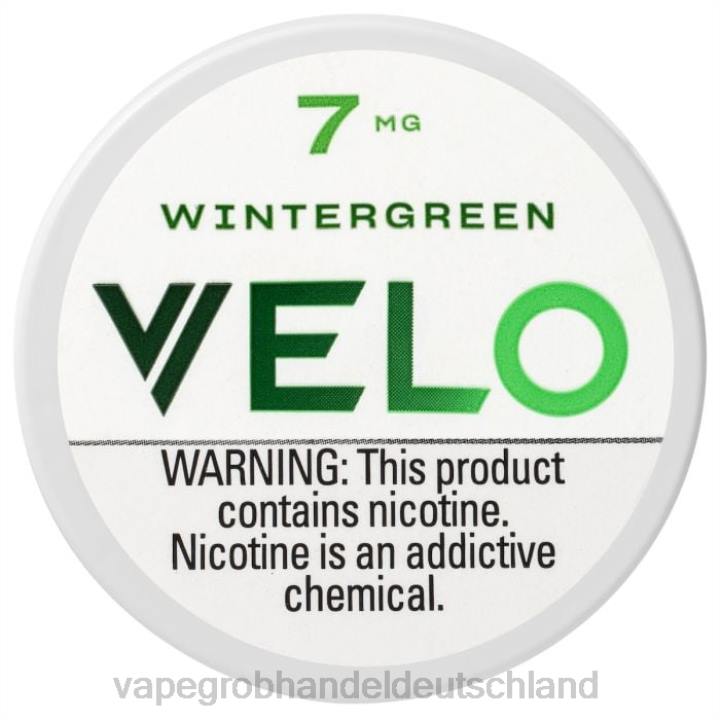 vape großhandel randm | LLL247 wintergrün VELO Nikotinbeutel 7 mg