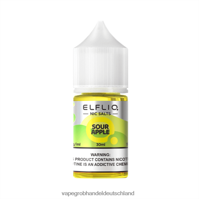 ELFBAR ELFLIQ Nic Salt 30ml saurer Apfel VFX60628 Vape Großhandel Frankfurt