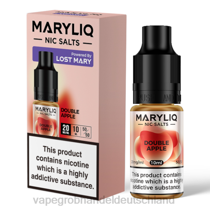 vape großhandel frankfurt | LLL2446 Doppelapfel LOST MARY MARYLIQ Nic-Salze – 10 ml – 20 mg