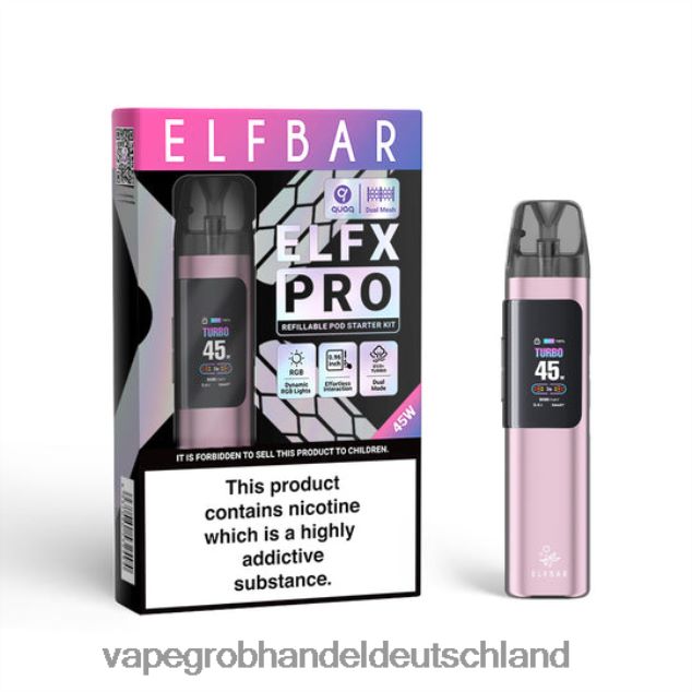 ELFBAR ELFX Pro Öffnen Sie das POD -Gerät Rosa VFX6064 Vape Großhandel Berlin
