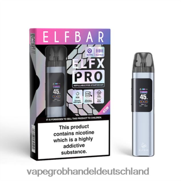 ELFBAR ELFX Pro Öffnen Sie das POD -Gerät Schwarz VFX6065 Vape Großhandel Köln
