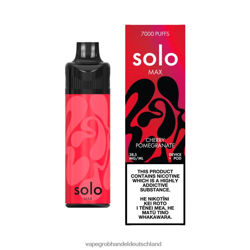 Vape Großhandel Frankfurt - Solo MAX Pod-Kit Kirschgranatapfel 2RHV0Z66