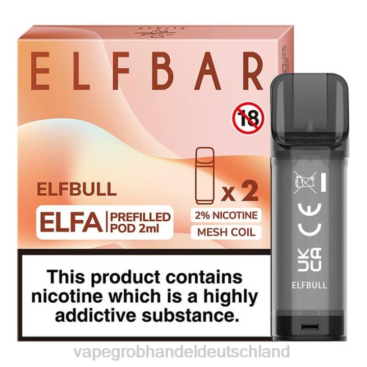 vape großhandel köln | LLL2335 Elfbull ELFBAR Elfa vorgefüllte Kapsel – 2 ml – 20 mg (2er-Pack)
